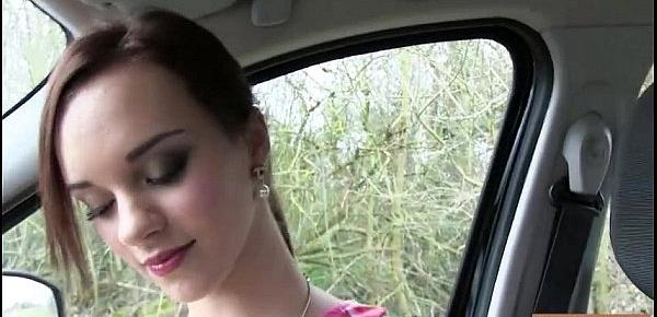  Tight teen Lea Guerlin hitchhikes and gets fucked in public